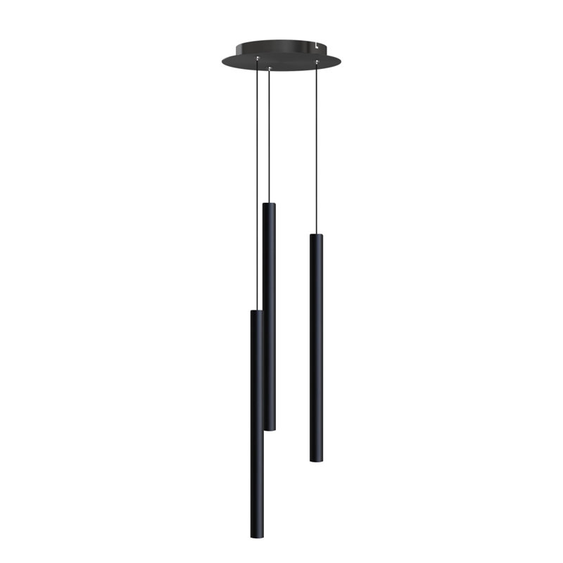 Baileyton 3 - Light LED Cluster Pendant, Black