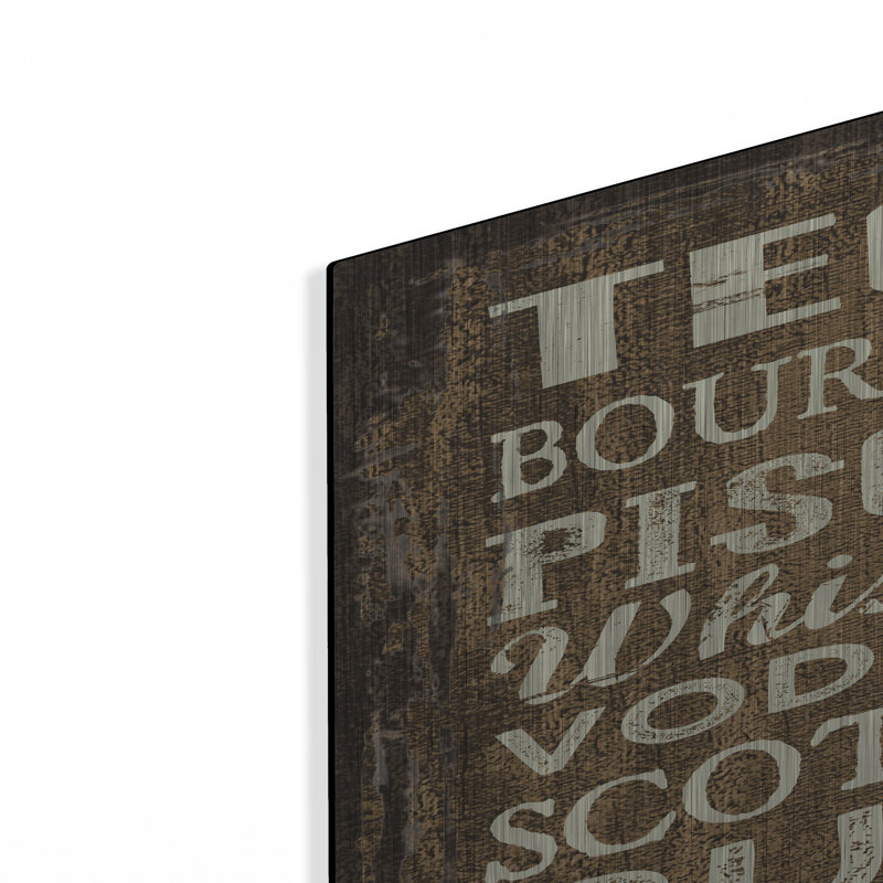  «Liquor Sign 2» par Erin Clark, art mural en métal, 12 po x 16 po, H 36 po x l 24 po