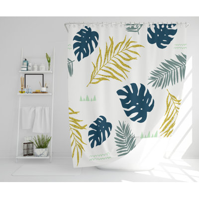 Annia 2 Piece Polyester Shower Curtain Set