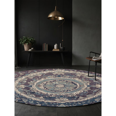 Tapis mauve lavable à la machine