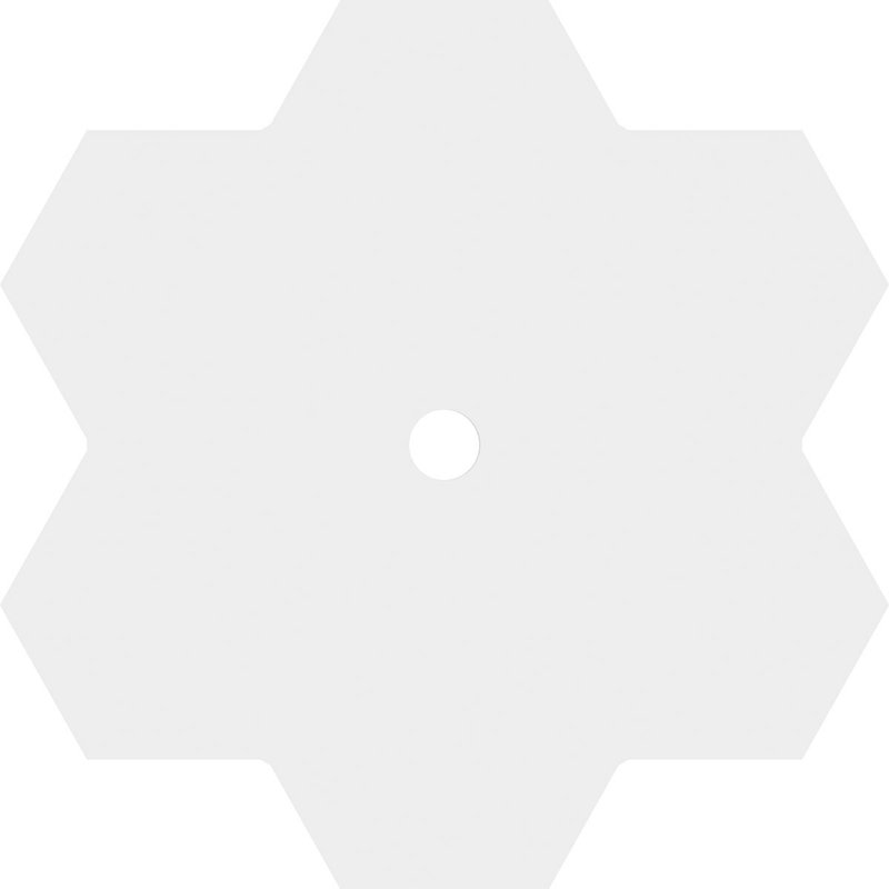 Médaillon de plafond contemporain en PVC de qualité architecturale Daisy, H 1 po x l 28 po x P 28 po