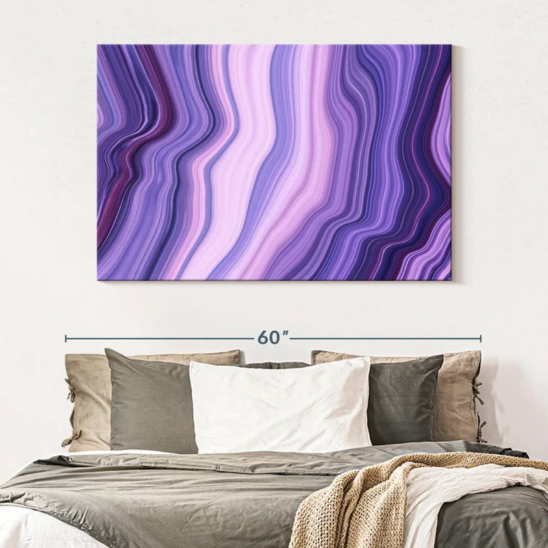 Avery Abstract Purple Layers, 34" H x 51" W
