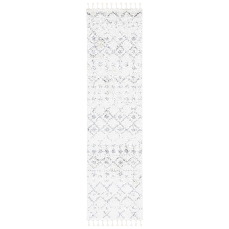 Tapis à poils longs Akifumi Performance, Tapis de couloir 2 pi 2 po x 8 pi