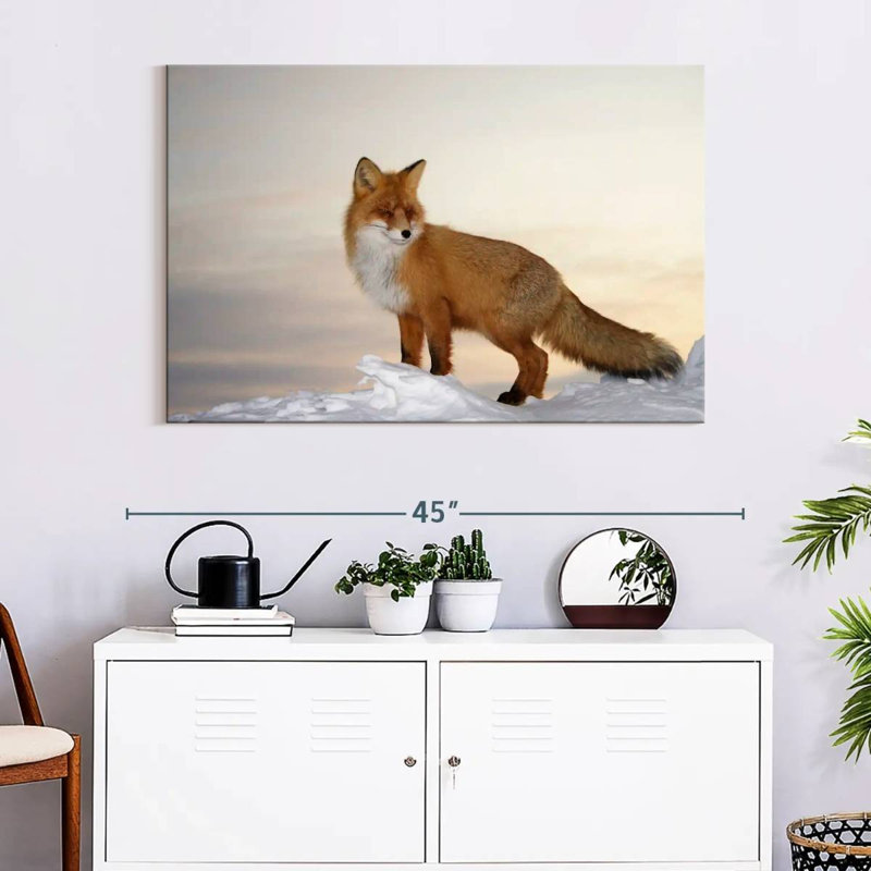 Renard majestueux Brampt, H 26 po x l 39 po