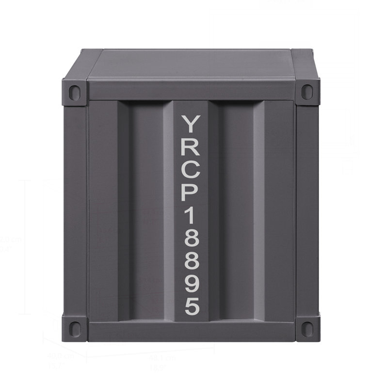 Versatile Metal Nightstand with USB and Open Compartments for Enhanced Functionality