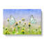 Two Butterflies Upon Yellow Flowers - Wrapped Canvas Painting-56644364