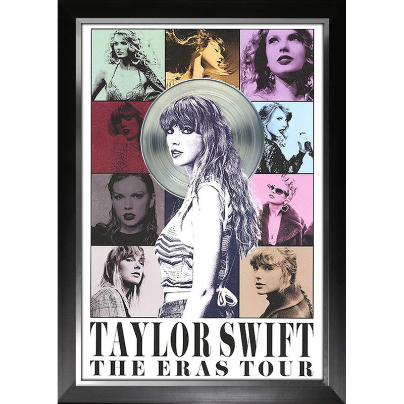 Taylor Swift Eras Tour avec album platine (27,5 po x 35,5 po)