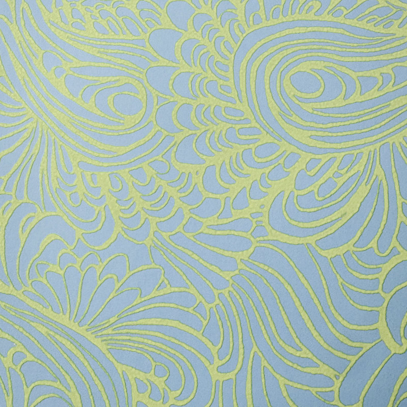 Rouleau de fleurs à motif cachemire, Vert