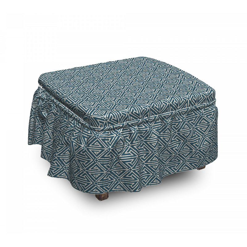 Housse pour repose-pieds arrow motifs avec lignes