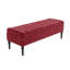 Safar Striped Ottoman Storage Bench – Upholstery Plush Velvet Shoe Bench with Black Turned Wooden Legs-521705318-520219406
