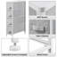 Aguste Iron 48 cm W Chest of 4 Drawers