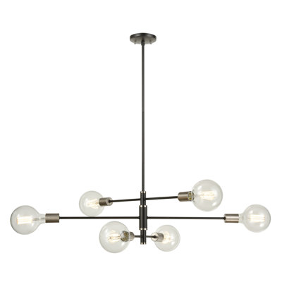 Piqua 6 - Light Dimmable Tiered Chandelier