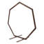 Support en bois Heptagonal