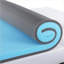 Surmatelas, surmatelas refroidissant en mousse viscoélastique gélifiée pour lit de 3 po, CertiPUR-US | Bleu ciel + gris clair | Polyuréthane-553748077-553748076