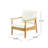 Willowbrook Club Chair, Outdoor Teak Wood Design