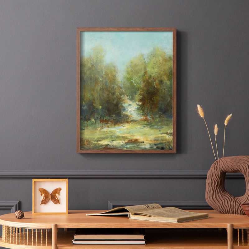 «A Walk in the Woods», reproduction encadrée - bois massif, Brun, H 28 po x l 22 po