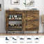 Armoire de rangement pour chaussures avec 2 tiroirs rabattables et tablettes latérales, organisateur de vestibule avec pieds en métal