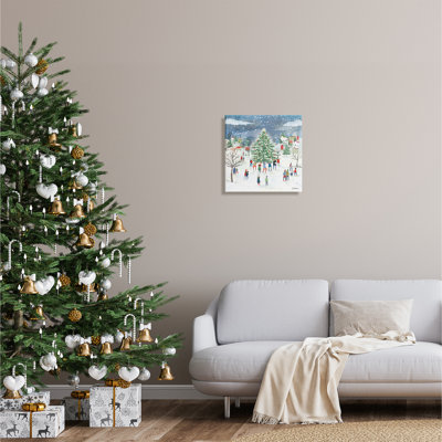 Aw-052-Canvas, célébration de l'arbre de Noël sur toile par Clair Rossiter, impression sur toile