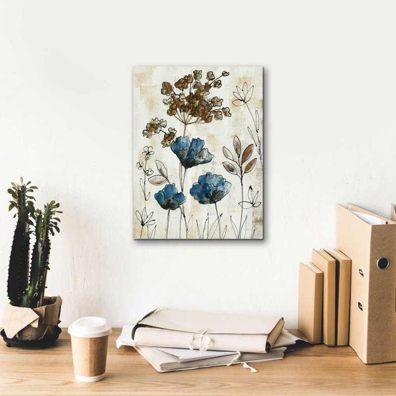 Art mural sur toile Epic Graffiti «Botanical Trio 2 Neutral» par Silvia Vassileva, 12 po x 16 po