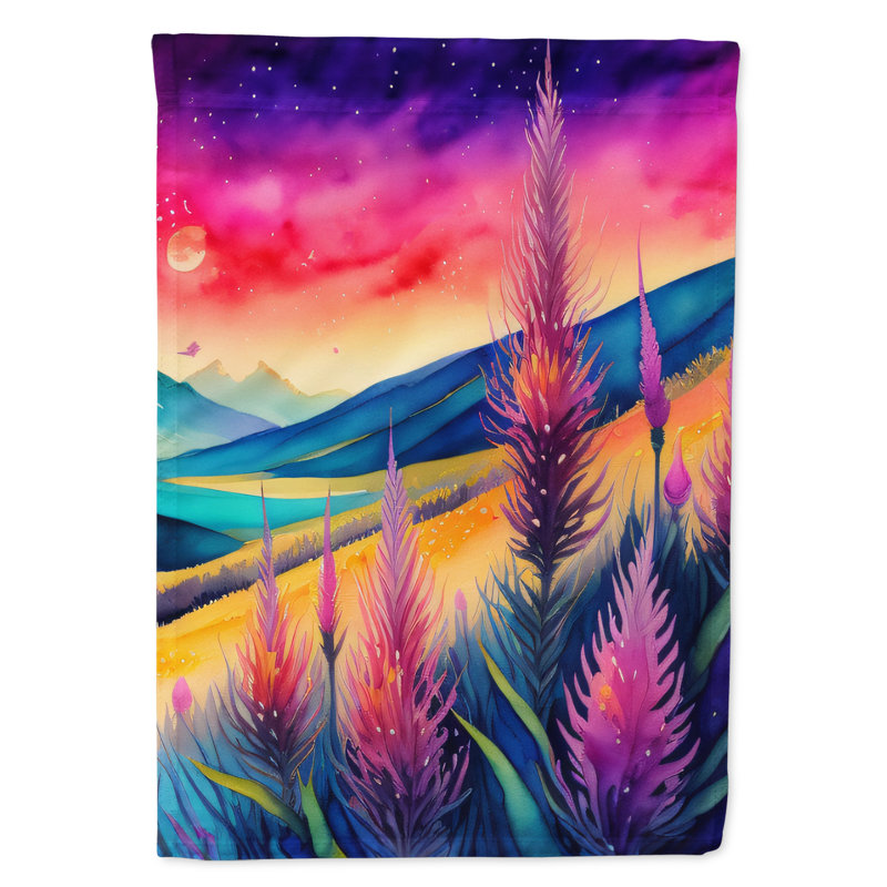 Drapeau de jardin double en polyester H 15,5 po x l 11,25 po