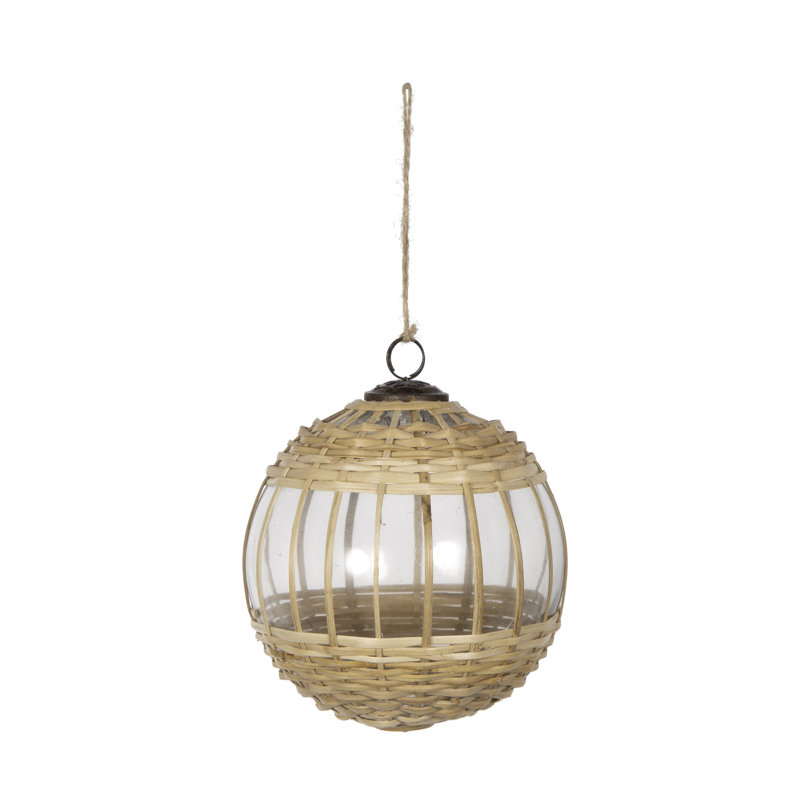 Ornement suspendu de Noël D5 ", boules de Noël suspendues décoratives pour décorations de fêtes, lot de 2