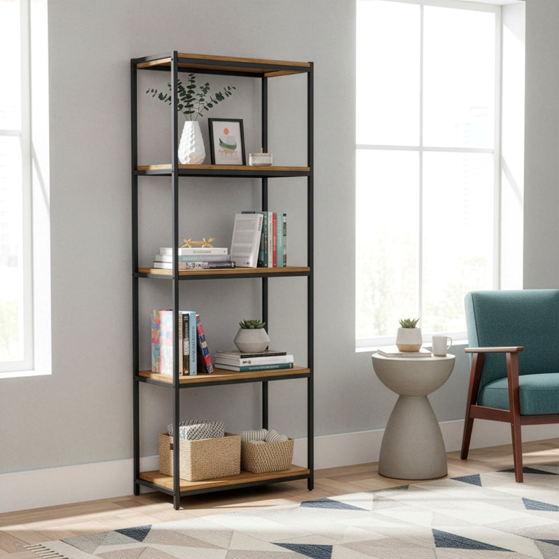 Étagère à livres 75 "H Wilhelmine