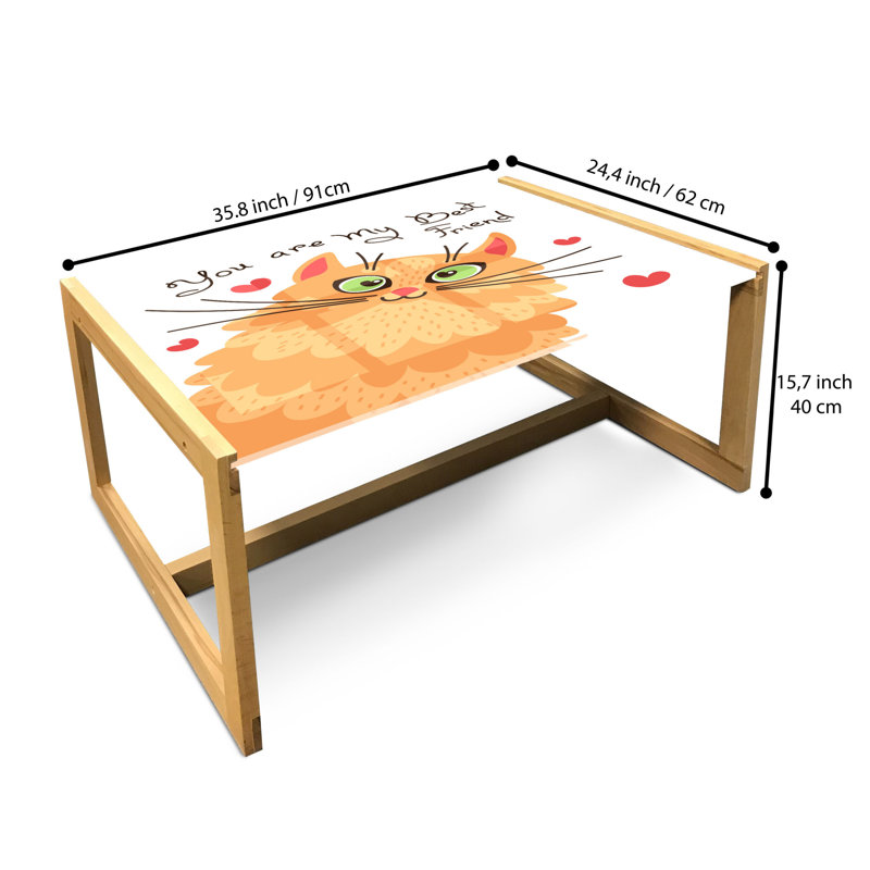 Jahzarah Sled Coffee Table, 90cm H x 62cm W x 40cm D
