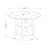 3-Piece Buttermilk and Cherry Finish Round Solid Wood Top Dining Table Set-409002574