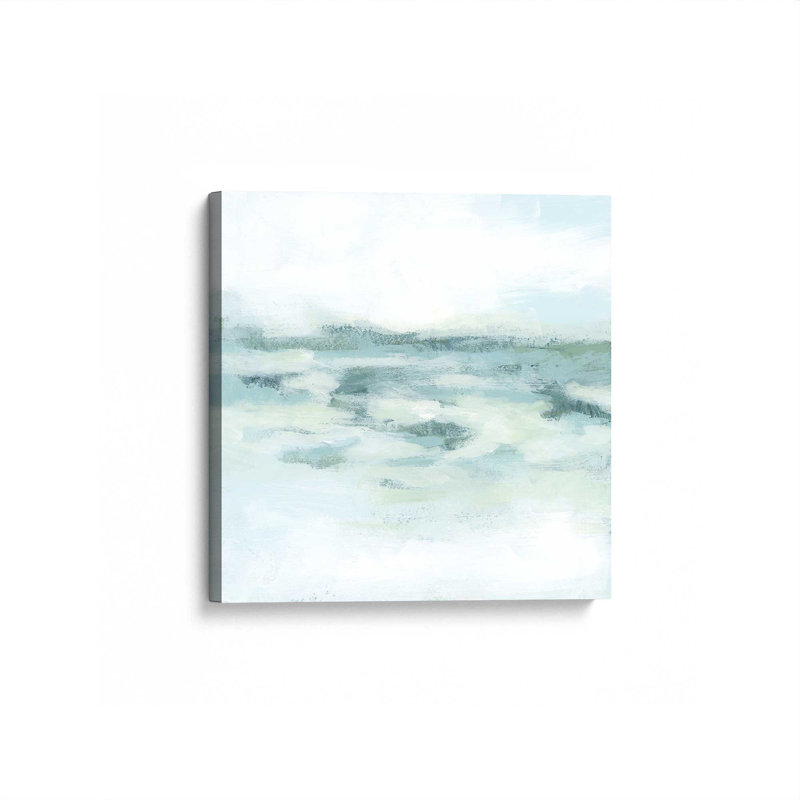 Impression sur toile tendue Gentle Aqua Ocean II, H 16 po x l 16 po