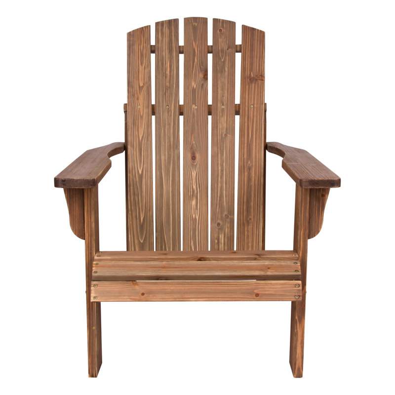 Chaise Adirondack en bois massif Lakewood, Vin rustique