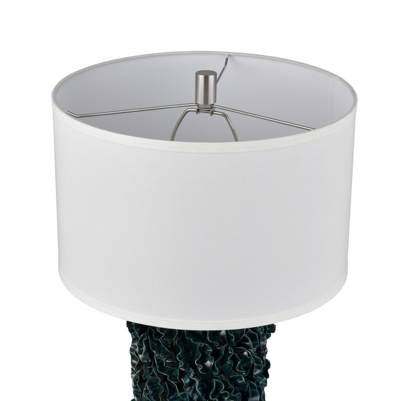 Adelbert 25'' High 1-Light Table Lamp - Green Glazed