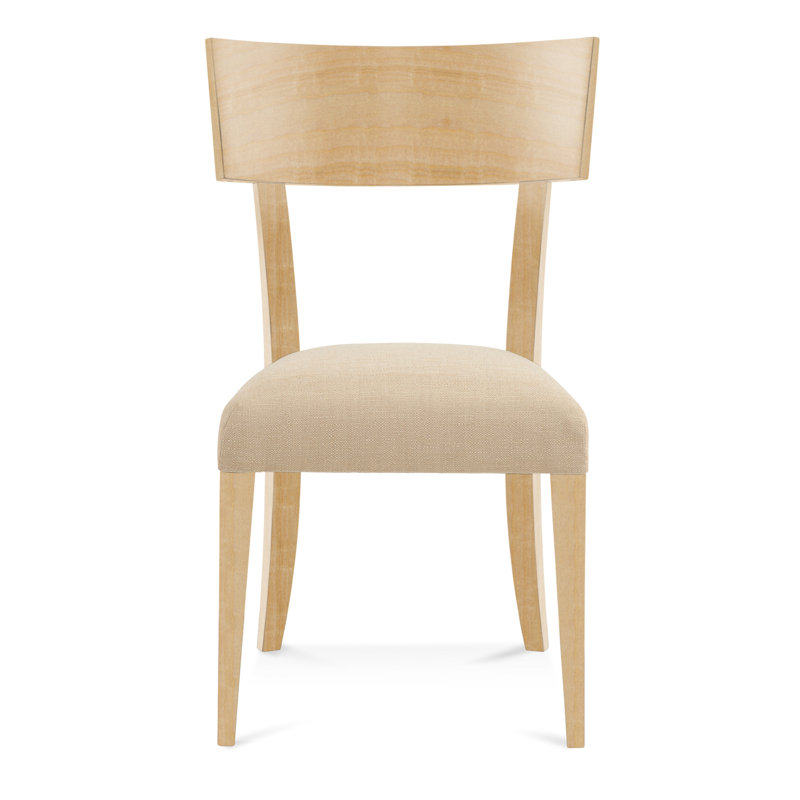 19.5'' H Upholstered Side Chair, Straw, Natural