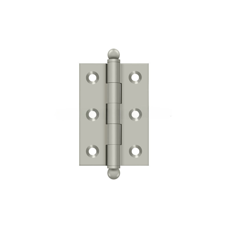 2.5'' x 1.69'' Butt Bearing Hinge, Brushed Nickel