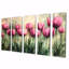 Lundergan - Tulips Wall Art - Art mural traditionnel pour le salon, 5 pièces-1519741561