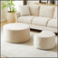 Ensemble de 2 tables basses emboîtables pour le salon, table d'appoint et repose-pieds en mousse moderne, sans assemblage-88940793