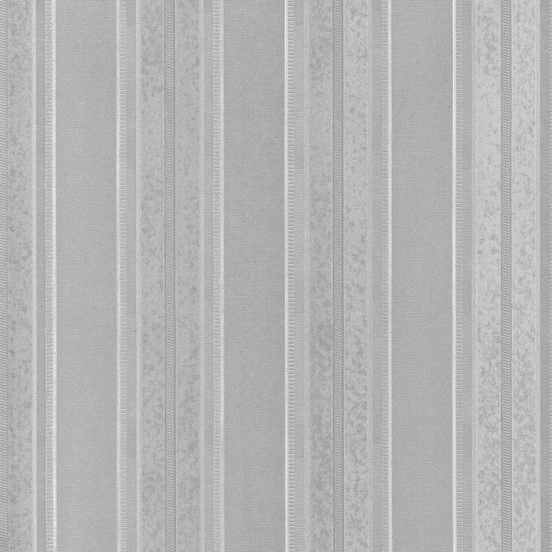 Hudspeth 10m x 52.8cm Semi-Gloss Wallpaper Roll, Silver
