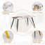 5 - Piece Marble Top Dining Set-2070588489