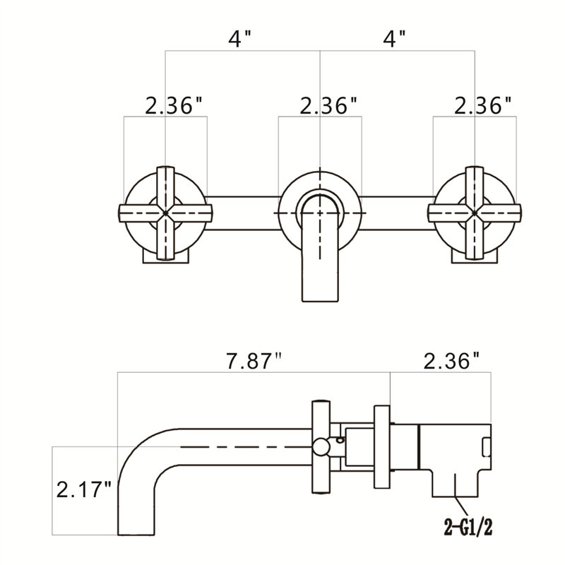 2-handle Bathroom Faucet