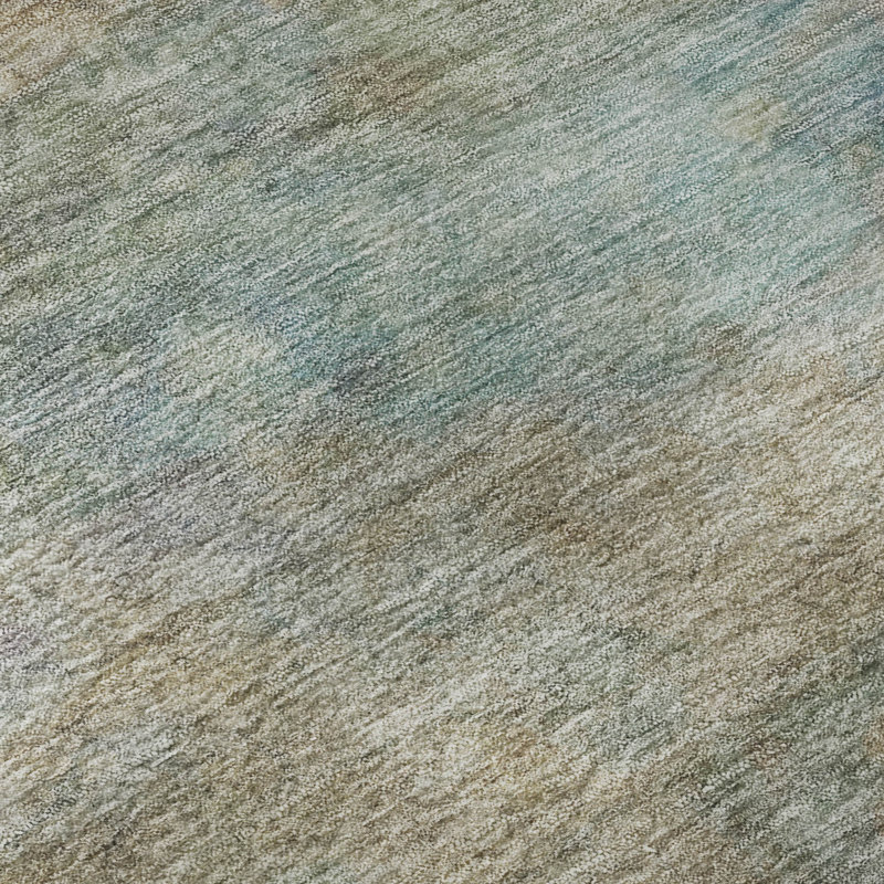 Tapis abstrait lavable à la machine de qualité supérieure Mayfield AMF2100, Blé, 1 pi 8 po x 2 pi 6 po