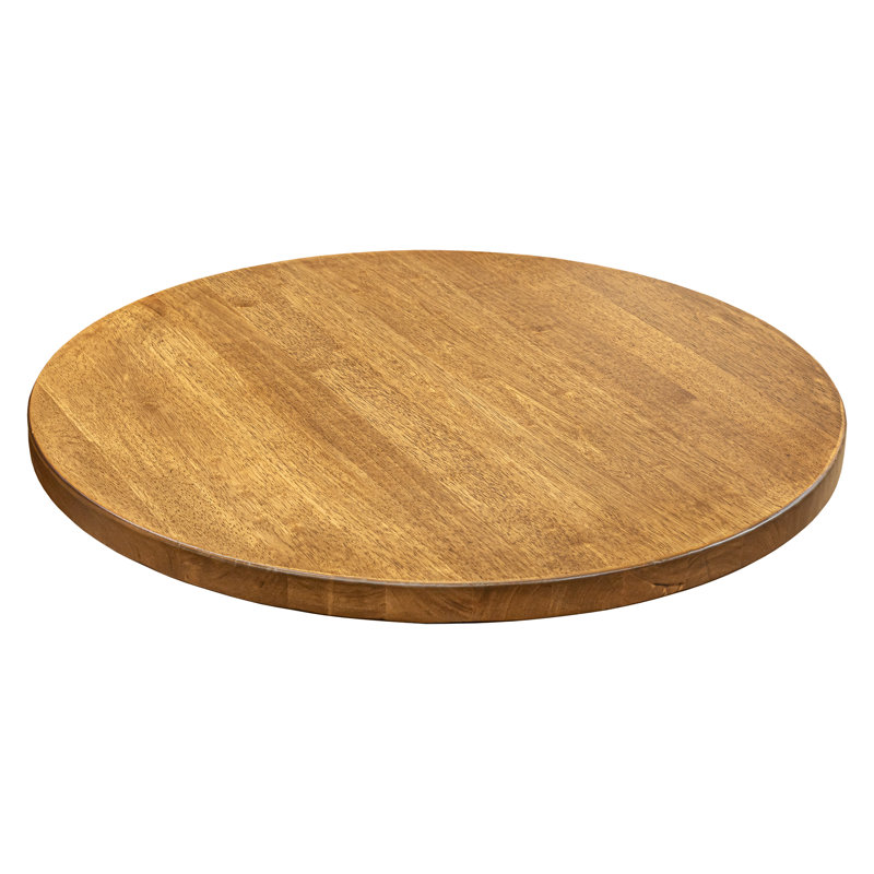 Plateau de table rond Rosy, Marron clair, H 1,5 po x L 30 po x l 30 po