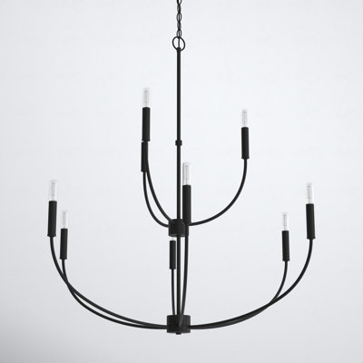 Kendrey 9-Light Dimmable Metal Chandelier