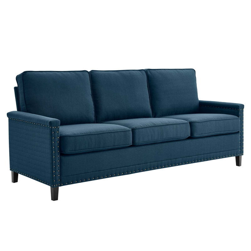 Canapé Ashton, Polyester azur
