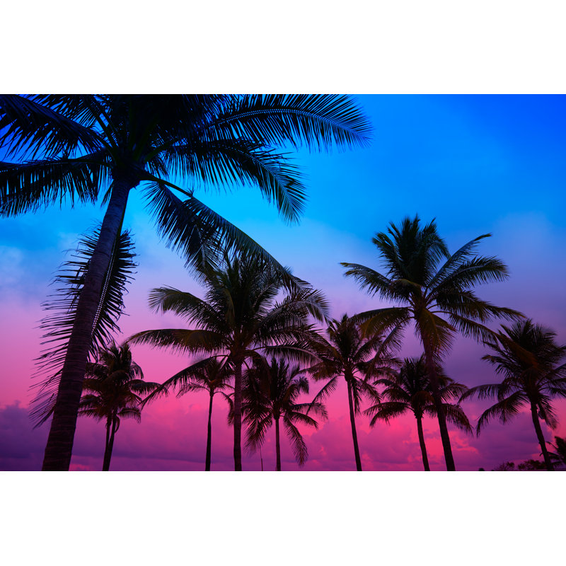 «Miami Beach» par Jc Ruiz - photographie sur toile tendue, L 30 po x H 20 po