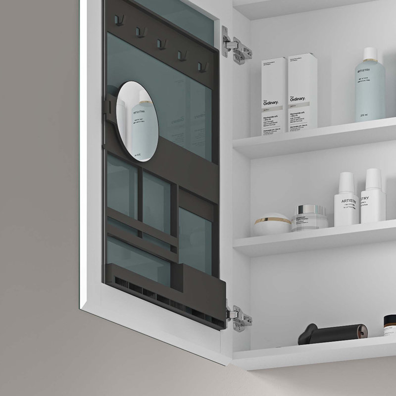 Pharmacie à miroir sans cadre, H 30 po x L 36 po x l 4,8 po