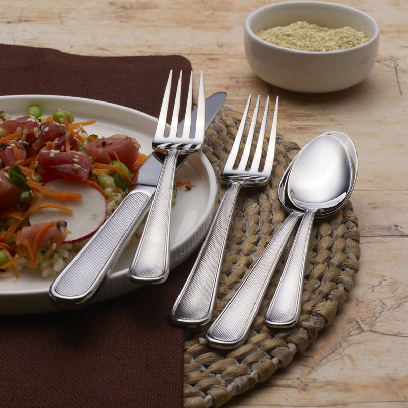 Mikasa Veramar 20 Piece Flatware Set, Service For 4, 18/10 Stainless Steel