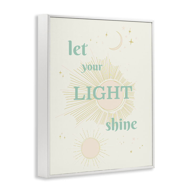 «Let Your Light Shine», giclée encadrée, design par Sweet Melody Designs, H 20 po x l 16 po