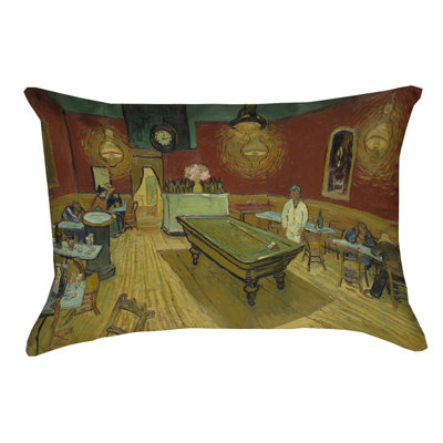Vincent Van Gogh The Night Cafe Indoor Lumbar Pillow
