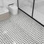 Carreau de carreaux de mosaïque en marbre blanc Carrare