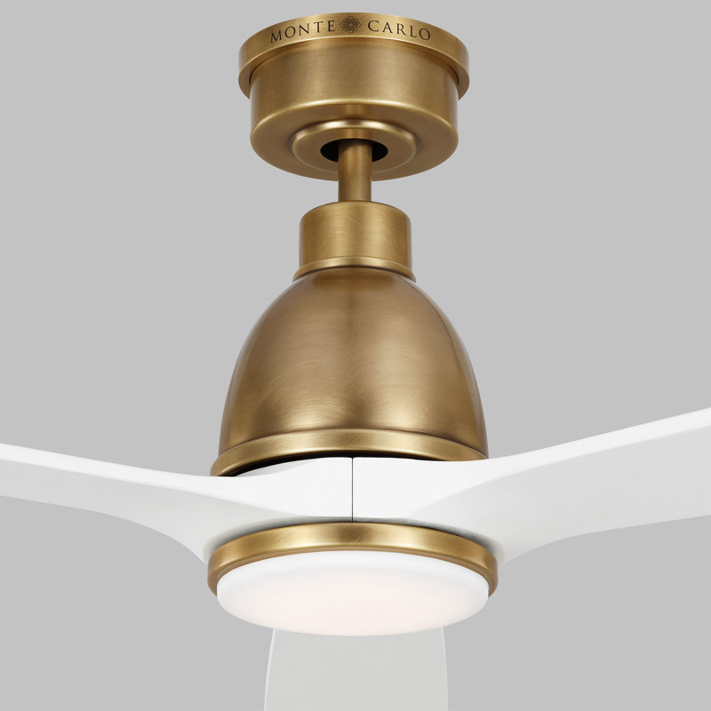 Smart LED Ceiling Fan, Hand Rubbed Gold