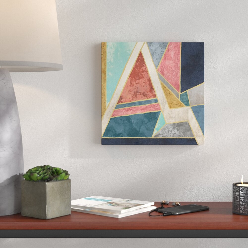 geometric acrylic painting